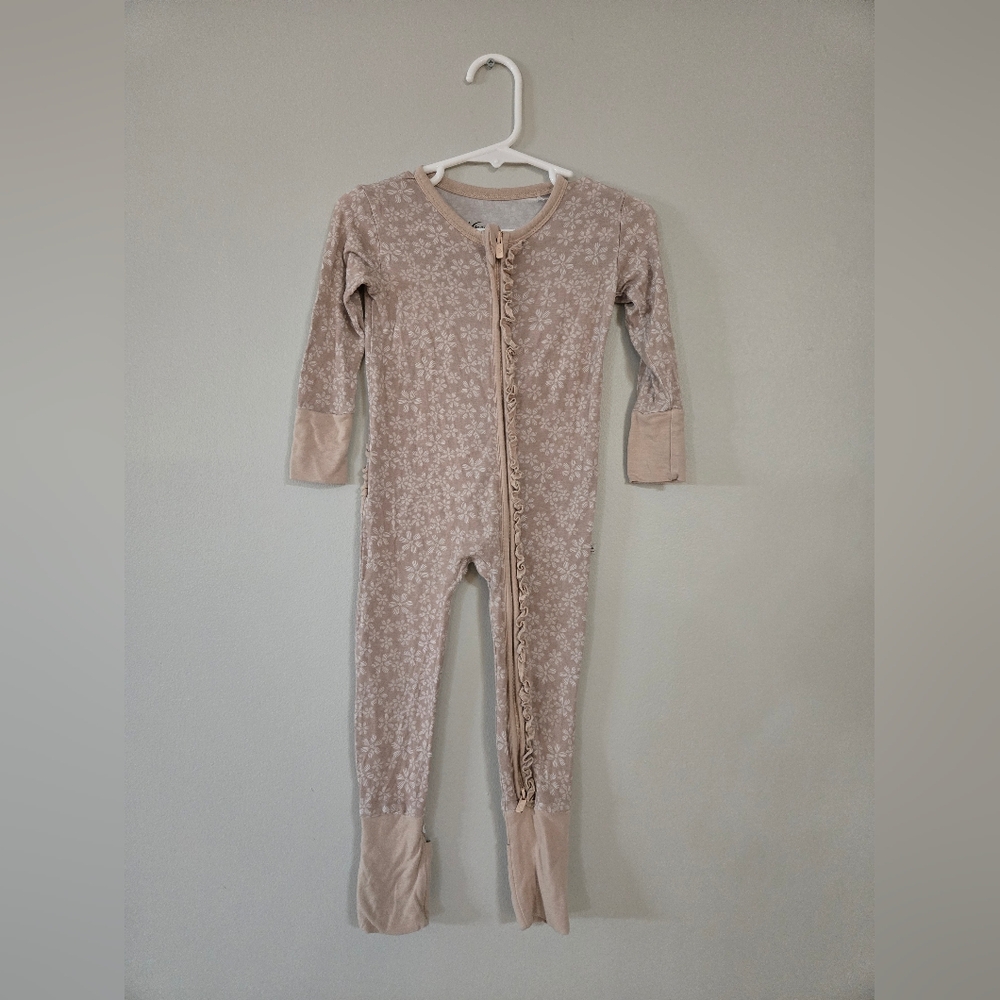 Snuggle Bums Charming Floral Ruffle Onesie 12-18 Months
